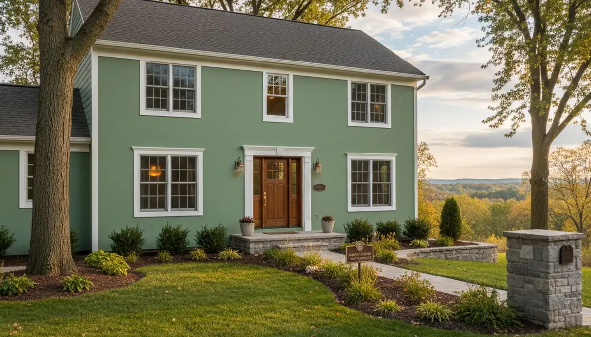Fresh exterior house painting in Bloomington IN showcasing smooth, durable finish by local painters