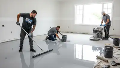 Professional epoxy garage floor coating in Bloomington IN by local house painting experts