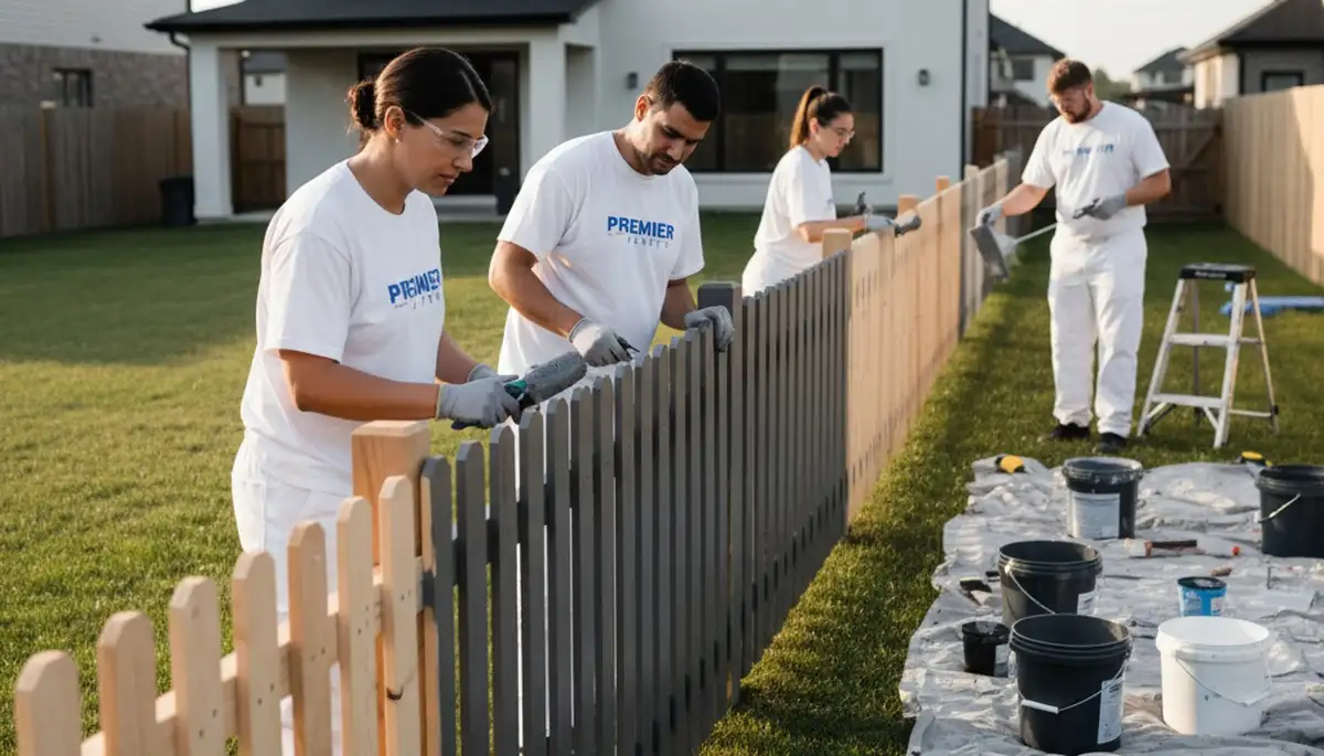 Professional fence painting in Bloomington IN by expert local painters for durable outdoor finishes