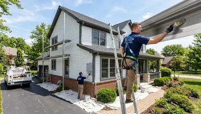 Professional house painters in Bloomington IN providing expert residential painting services