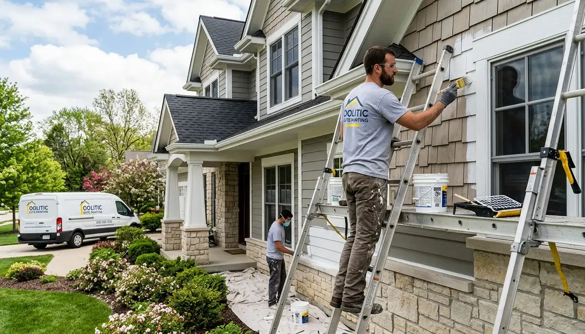 Professional house painters in Bloomington IN providing expert residential exterior painting services