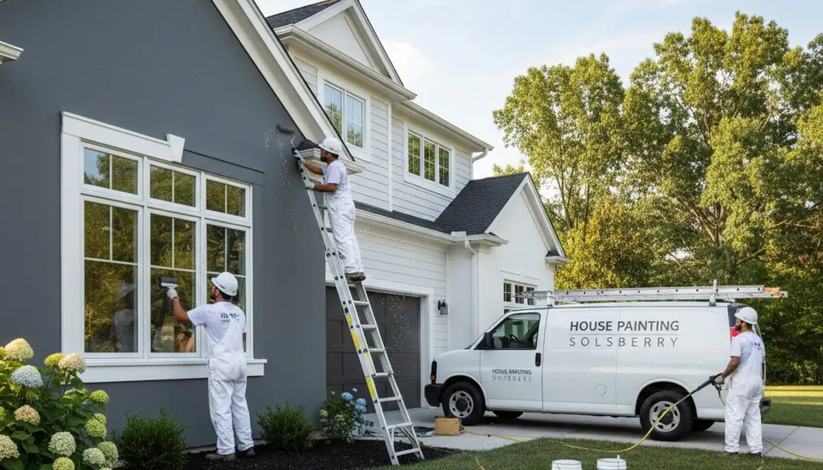 House painting service in Bloomington, IN, by professional painters for home exterior and interior projects