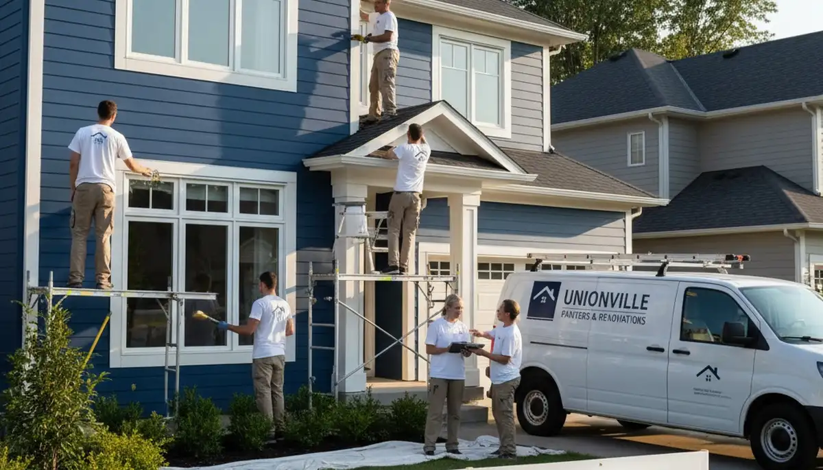 House painters providing professional exterior painting services in Bloomington, IN