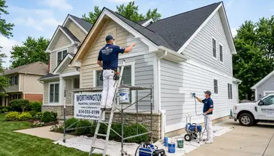 Professional house painters in Bloomington IN providing expert home exterior painting services