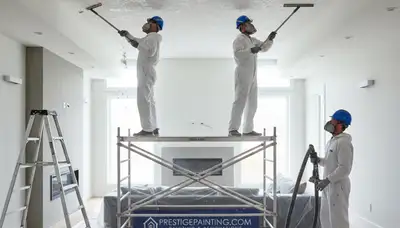 Professional popcorn ceiling removal in Bloomington IN by expert house painters